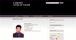 Desktop Screenshot of cabinet-avocat-taleb.com