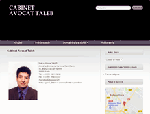 Tablet Screenshot of cabinet-avocat-taleb.com